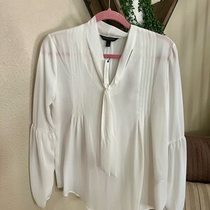 BNWT Banana Republic Factory Ivory Blouse Size Small